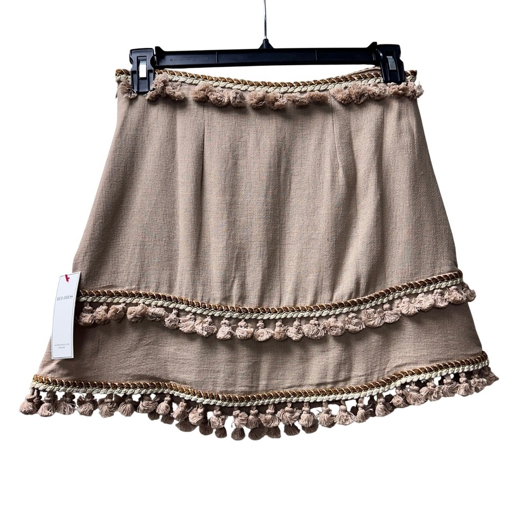 Selfie Leslie Fringe Mini Skirt Large